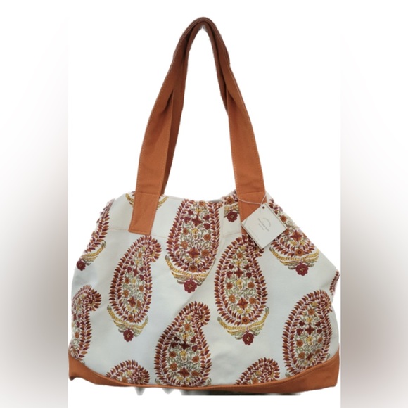 Pottery Barn Handbags - Pottery Barn Marissa Canvas Tote Bag